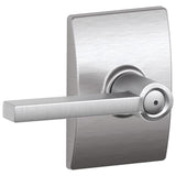 Schlage Residential F40 - Privacy Lock - Latitude Lever, 16080 Latch and 10027 Strike