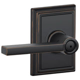 Schlage Residential F40 - Privacy Lock - Latitude Lever, 16080 Latch and 10027 Strike