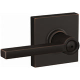 Schlage Residential F40 - Privacy Lock - Latitude Lever, 16080 Latch and 10027 Strike