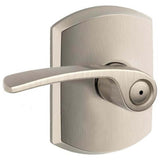 Schlage Residential F40 - Privacy Lock - Merano Lever, 16080 Latch and 10027 Strike