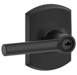 Schlage Broadway Single Cylinder Keyed Entry Door Lever Set with Decorative Greenwich Trim