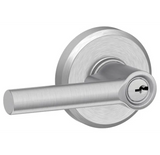 Schlage Broadway Single Cylinder Keyed Entry Door Lever Set with Decorative Greyson Trim