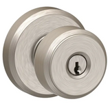 Schlage Bowery Keyed Entry Panic Proof Door Knob Set with Decorative Greyson Trim