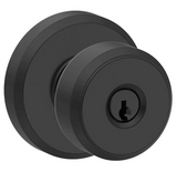 Schlage Bowery Keyed Entry Panic Proof Door Knob Set with Decorative Greyson Trim