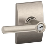 Schlage Broadway Single Cylinder Keyed Entry Door Lever Set with Decorative Century Trim