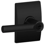 Schlage Broadway Single Cylinder Keyed Entry Door Lever Set with Decorative Century Trim