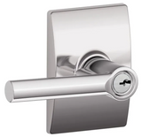 Schlage Broadway Single Cylinder Keyed Entry Door Lever Set with Decorative Century Trim