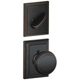 Schlage Residential F59 - Andover Knob Single Cylinder Interior Pack - Exterior Handleset Sold Separately