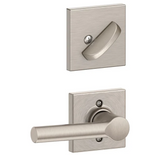 Schlage Broadway Lever Single Cylinder Keyed Entry Interior Pack with Collins Trim - Exterior Handleset Sold Separately