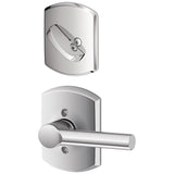 Schlage Residential F59 - Broadway Knob Single Cylinder Interior Pack - Exterior Handleset Sold Separately