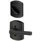 Schlage Residential F59 - Broadway Knob Single Cylinder Interior Pack - Exterior Handleset Sold Separately