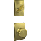 Schlage Residential F59 - Bowery Knob Single Cylinder Interior Pack - Exterior Handleset Sold Separately