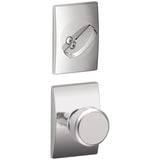 Schlage Residential F59 - Bowery Knob Single Cylinder Interior Pack - Exterior Handleset Sold Separately