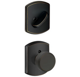 Schlage Bowery Single Cylinder Interior Pack with Decorative Greenwich Trim - Exterior Handleset Sold Separately