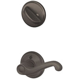 Schlage Residential F59 - Flair Lever Single Cylinder Interior Pack - Exterior Handleset Sold Separately - Kinsler Rose