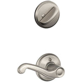 Schlage Residential F59 - Flair Lever Single Cylinder Interior Pack - Exterior Handleset Sold Separately - Kinsler Rose