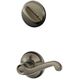Schlage Residential F59 - Flair Lever Single Cylinder Interior Pack - Exterior Handleset Sold Separately - Kinsler Rose