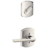 Schlage Residential F59 - Latitude Single Cylinder Interior Pack - Exterior Handleset Sold Separately
