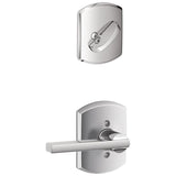 Schlage Residential F59 - Latitude Single Cylinder Interior Pack - Exterior Handleset Sold Separately