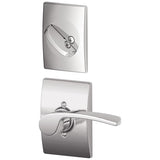 Schlage Residential F59 - Merano Lever Single Cylinder Interior Pack - Exterior Handleset Sold Separately