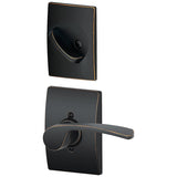 Schlage Residential F59 - Merano Lever Single Cylinder Interior Pack - Exterior Handleset Sold Separately