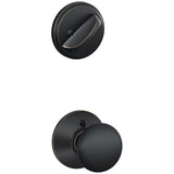 Schlage Residential F59 - Plymouth Knob Single Cylinder Interior Pack - Exterior Handleset Sold Separately