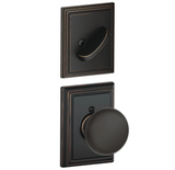 Schlage Plymouth Single Cylinder Interior Pack with Decorative Addison Trim - Exterior Handleset Sold Separately