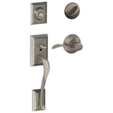 Schlage Residential F60 - Addison Sectional Single Cylinder Keyed Entry Handleset with Accent Lever