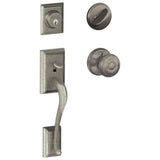 Schlage Residential F60 - Addison Sectional Single Cylinder Keyed Entry Handleset with Georgian Knob
