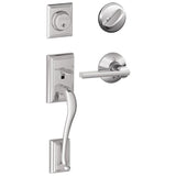 Schlage Residential F60 - Addison Sectional Single Cylinder Keyed Entry Handleset with Latitude Lever