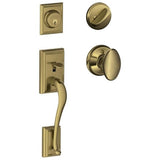 Schlage Residential F60 - Addison Sectional Single Cylinder Keyed Entry Handleset with Siena Knob