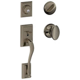 Schlage Residential F60 - Addison Sectional Single Cylinder Keyed Entry Handleset with Siena Knob