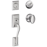 Schlage Residential F60 - Addison Sectional Single Cylinder Keyed Entry Handleset with Siena Knob