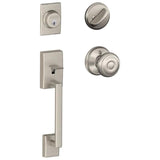 Schlage Residential F60 - Century Sectional Single Cylinder Keyed Entry Handleset with Georgian Knob