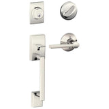 Schlage Residential F60 - Century Sectional Single Cylinder Keyed Entry Handleset with Latitude Lever