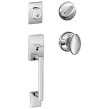 Schlage Residential F60 - Century Sectional Single Cylinder Keyed Entry Handleset with Siena Knob