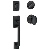 Schlage Residential F60 - Century Sectional Single Cylinder Keyed Entry Handleset with Siena Knob