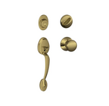 Schlage Plymouth Sectional Single Cylinder Keyed Entry Handleset with Plymouth Knob
