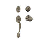 Schlage Plymouth Sectional Single Cylinder Keyed Entry Handleset with Plymouth Knob