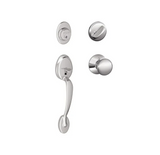 Schlage Plymouth Sectional Single Cylinder Keyed Entry Handleset with Plymouth Knob