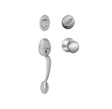 Schlage Plymouth Sectional Single Cylinder Keyed Entry Handleset with Plymouth Knob