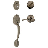 Schlage Residential F60 - Plymouth Sectional Single Cylinder Keyed Entry Handleset with Accent Lever