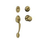 Schlage Plymouth Sectional Single Cylinder Keyed Entry Handleset with Georgian Knob