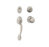 Schlage Plymouth Sectional Single Cylinder Keyed Entry Handleset with Georgian Knob