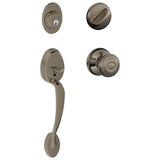 Schlage Residential F60 - Plymouth Sectional Single Cylinder Keyed Entry Handleset with Georgian Knob