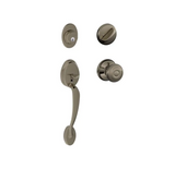 Schlage Plymouth Sectional Single Cylinder Keyed Entry Handleset with Georgian Knob
