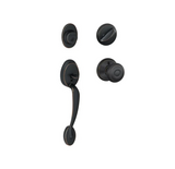 Schlage Plymouth Sectional Single Cylinder Keyed Entry Handleset with Georgian Knob
