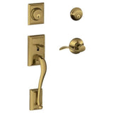 Schlage Residential F62 Addsion with Accent Lever Double Cylinder Handleset - Entrance Lock Interior & Exterior