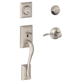 Schlage Residential F62 Addsion with Accent Lever Double Cylinder Handleset - Entrance Lock Interior & Exterior
