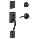 Schlage Residential F62 Addsion with Accent Lever Double Cylinder Handleset - Entrance Lock Interior & Exterior